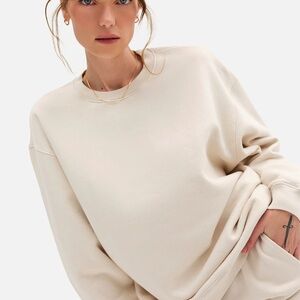 Mate the Label Cream Oversized Sweatshirt